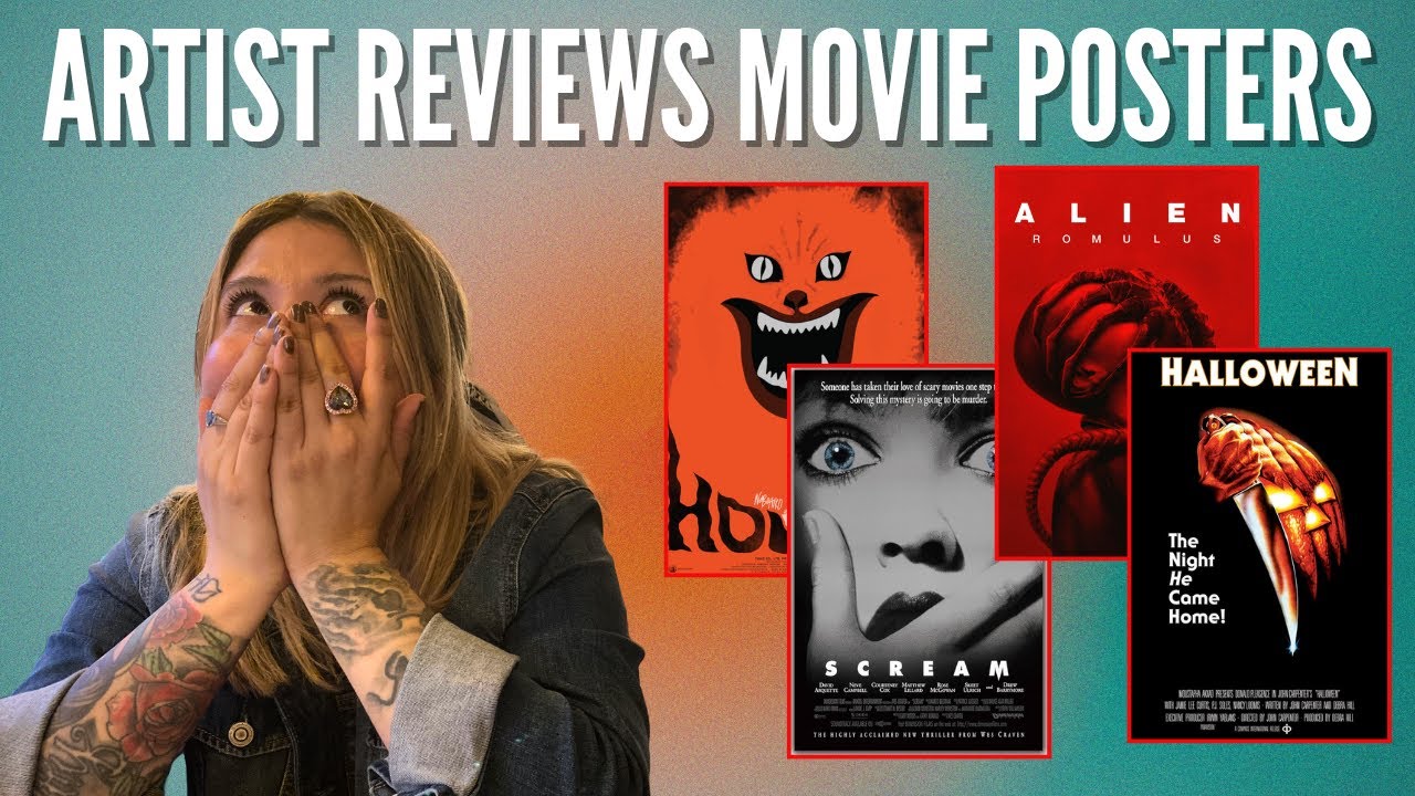 Artist Reacts to Horror Movie Posters