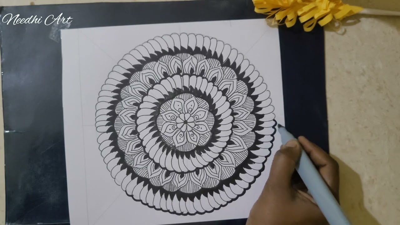 Easy Mandala step by step