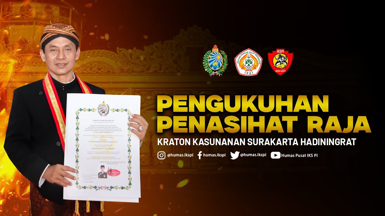 JADI PENASIHAT RAJA, KETUM DAPAT GELAR KANJENG PANGERAN