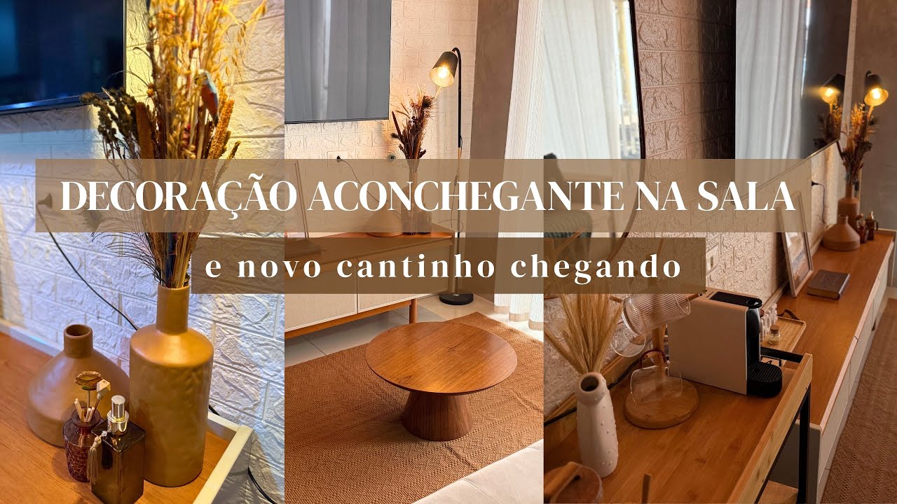 ✨DECORAÇÃO E ORGANIZAÇÃO DA SALA|Vasos e manta nova( ficou tão aconcheadnte)novo cantinho a caminho…