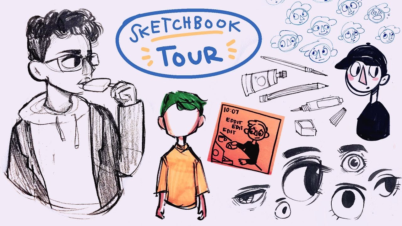 💫sketchbook tour💫  //  december '17 - april '18