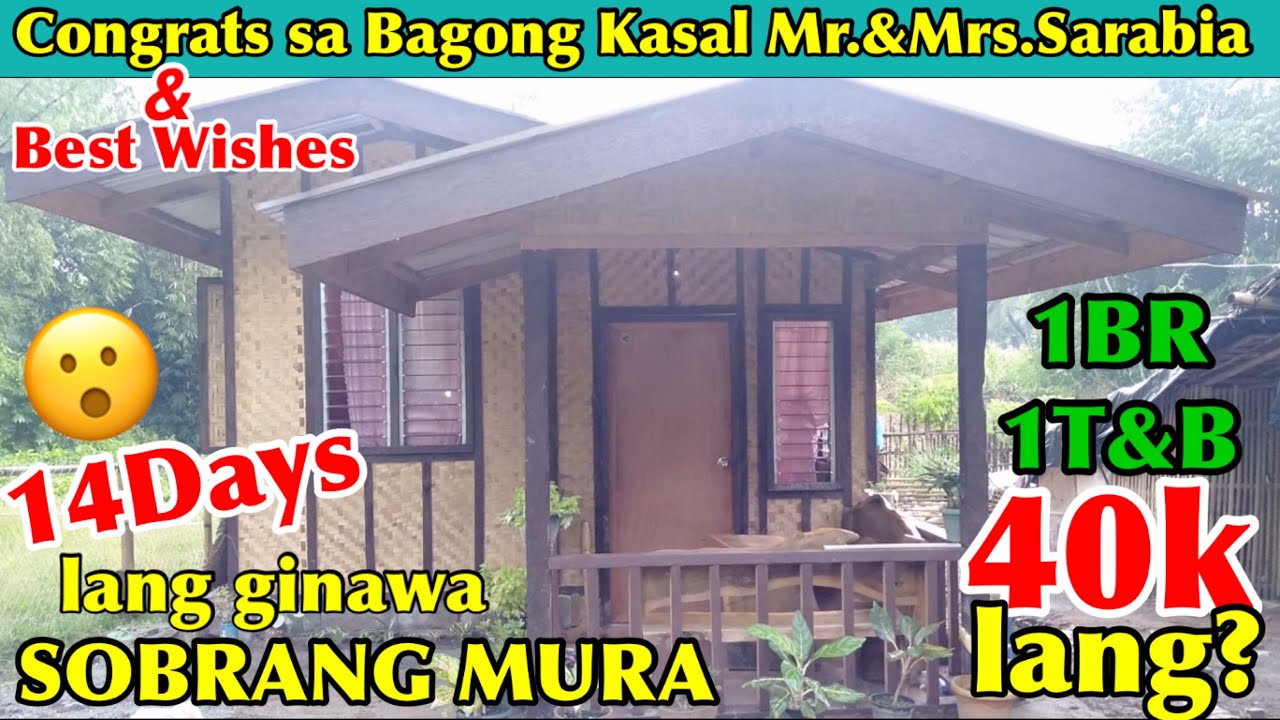 Worth 40,520 pesos Amakan House in the Philippines,Congrats Sarabia Family