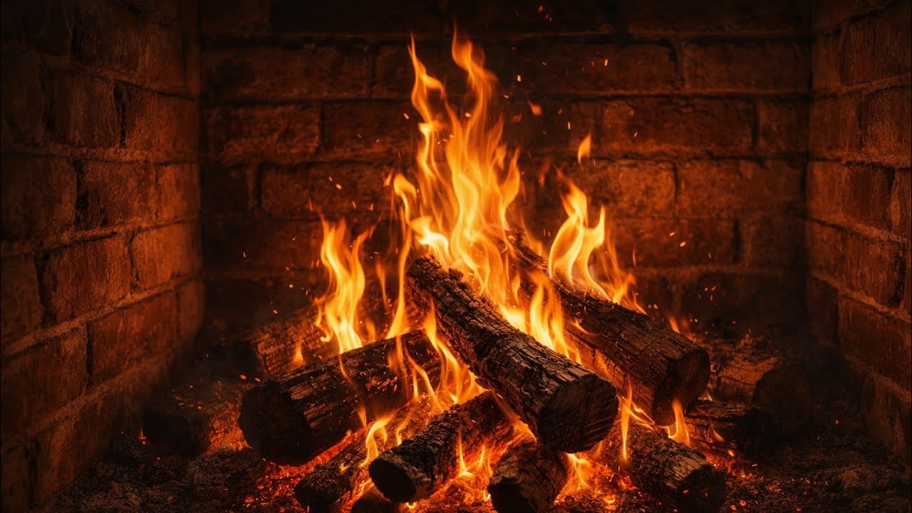 10 Hours Cozy Fireplace | Relaxing Fire