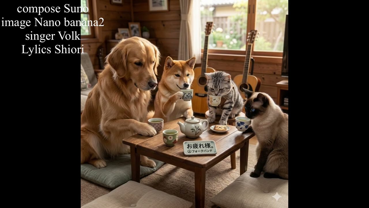 ［オリジナル5曲］「戦後15年生まれのタイムライン」フォークソング。My parallel world world with Waltz   〜シッポ合奏団〜　　#命を守る　#平和　#自殺
