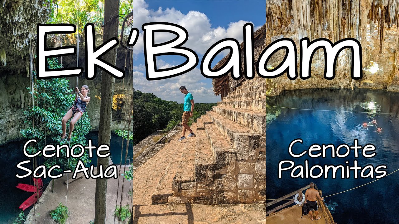 Ek Balam ✅ Cenote Palomitas y Cenote Sac Aua 🔴 Ruinas #EkBalam y Cenotes de #Yucatan #México!
