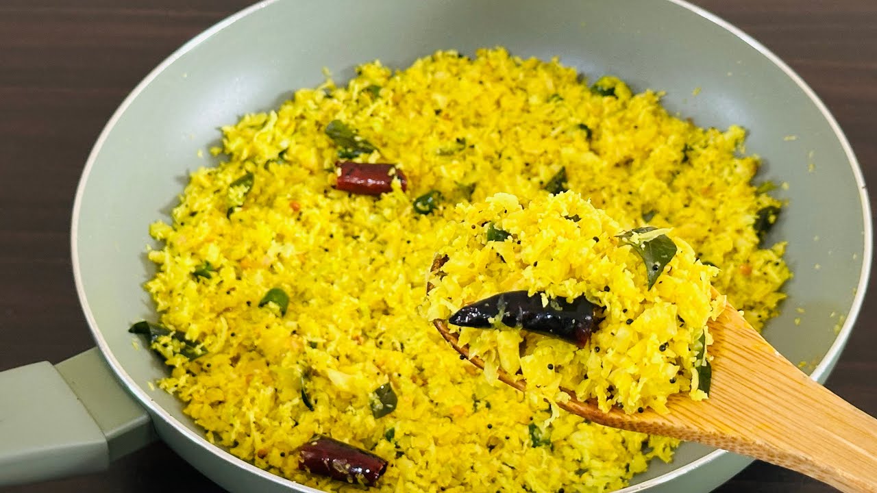 കാബേജ് തോരൻ /Cabbage Thoran Kerala Style /Onam Special/Vegetarian/DELICIOUS RECIPES
