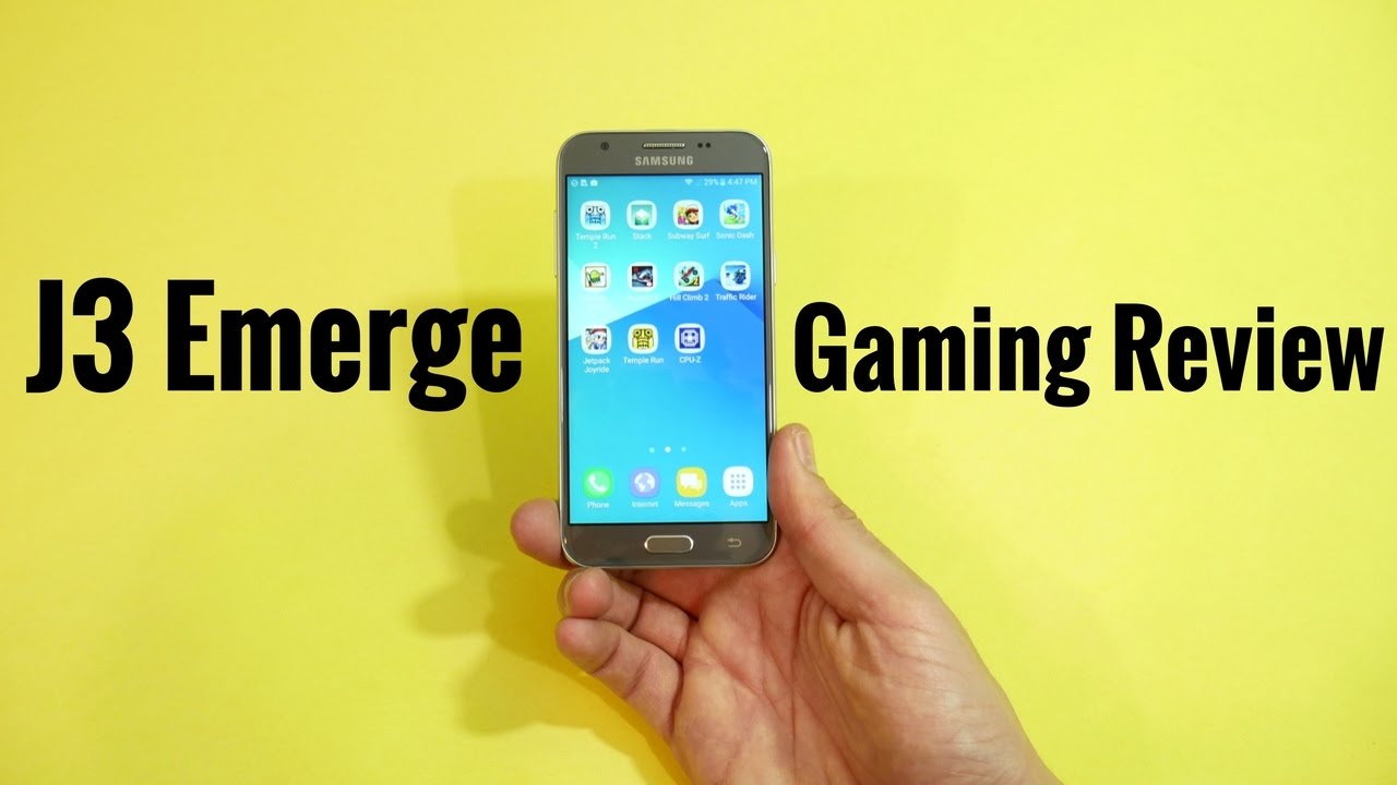 Samsung Galaxy J3 Emerge Gaming Review!