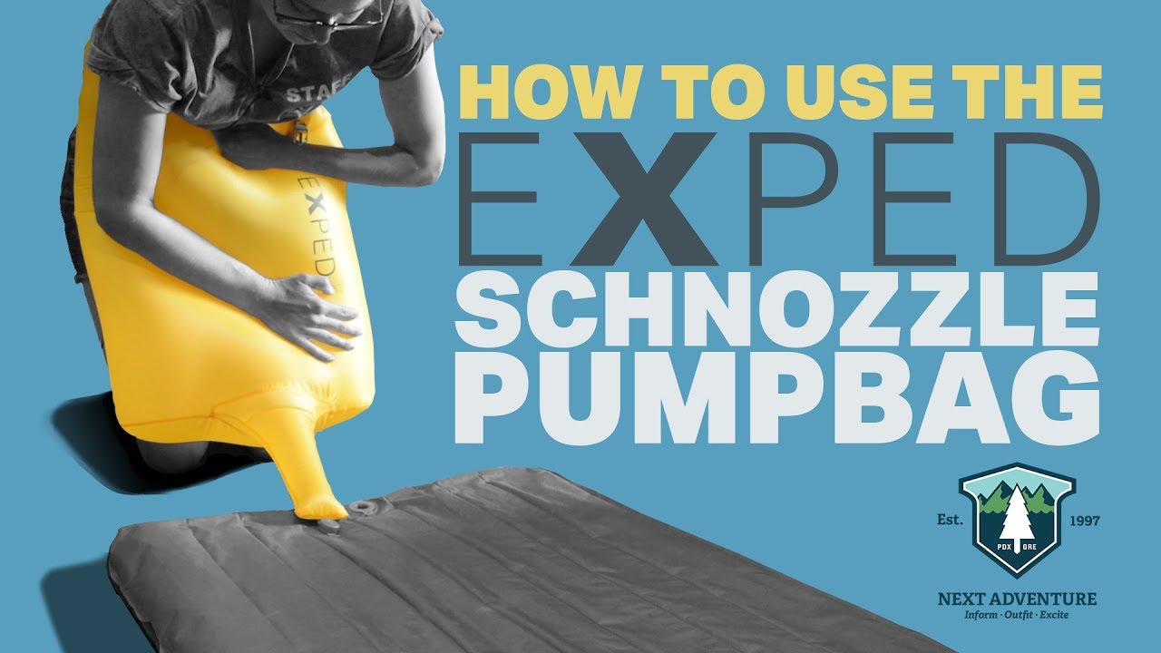 How to inflate a sleeping pad with the Exped Schnozzle Pumpbag