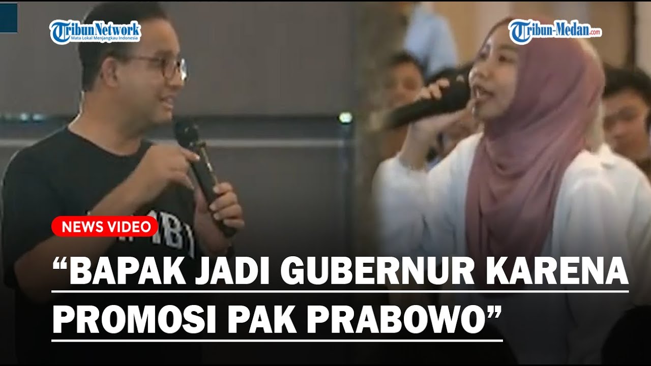 SAMPAI DISORAKIN, Respon Anies Saat Mahasiswi Ini Singgung Janji Tak Maju Capres Ke Prabowo