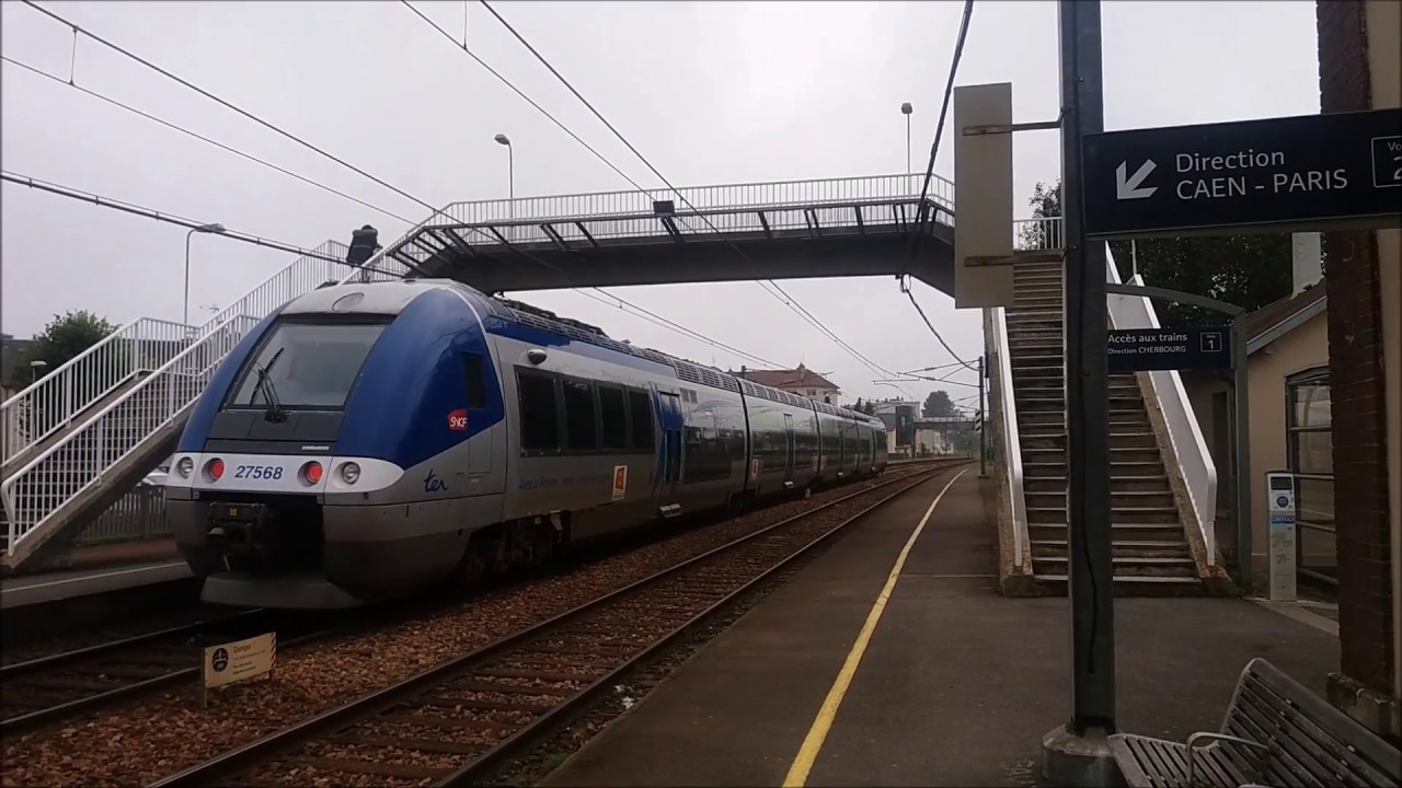 SNCF Class Z 27500 Stopping at Carentan Station