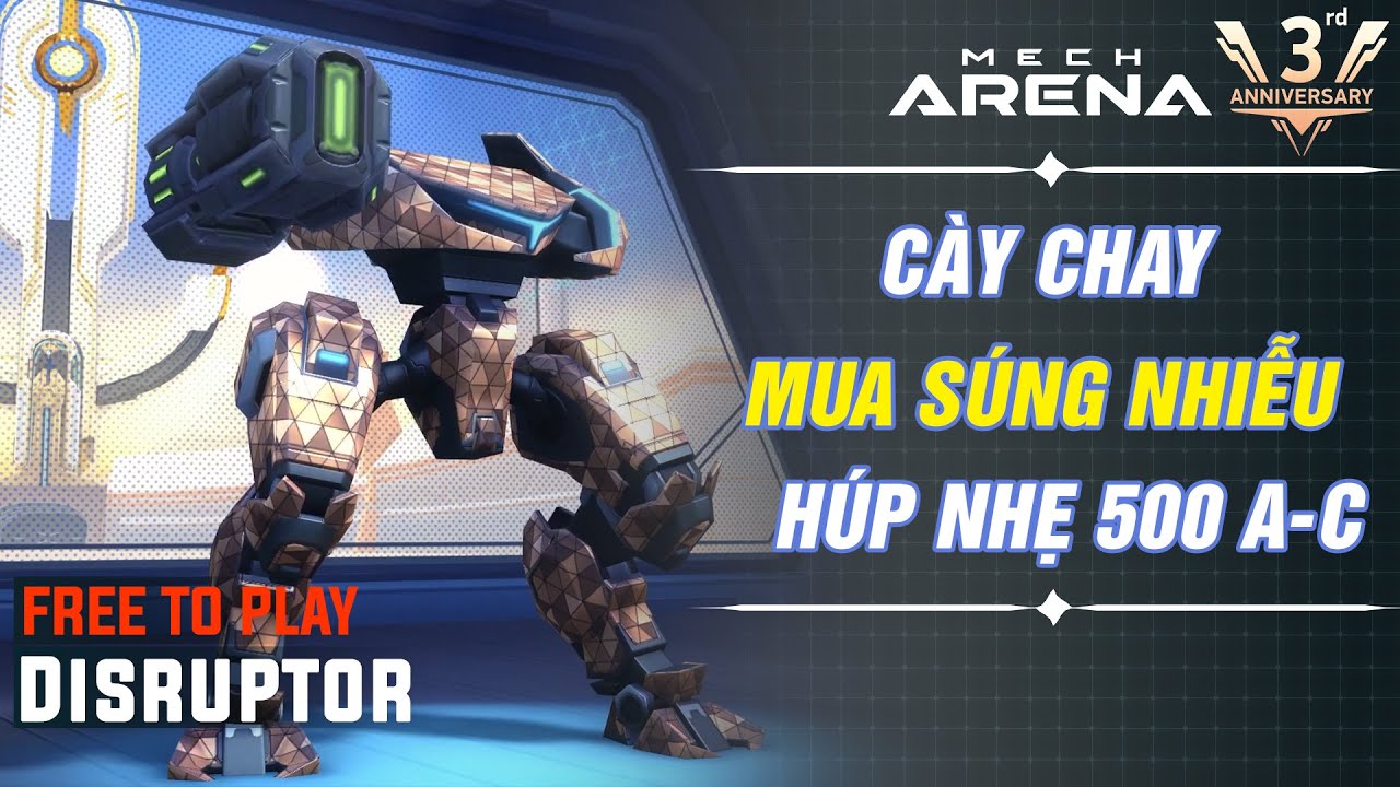 Cày chay: Mua Súng Nhiễu 12 tôi húp nhẹ 500A-coins - Stalker Nhiễu - Mech Arena
