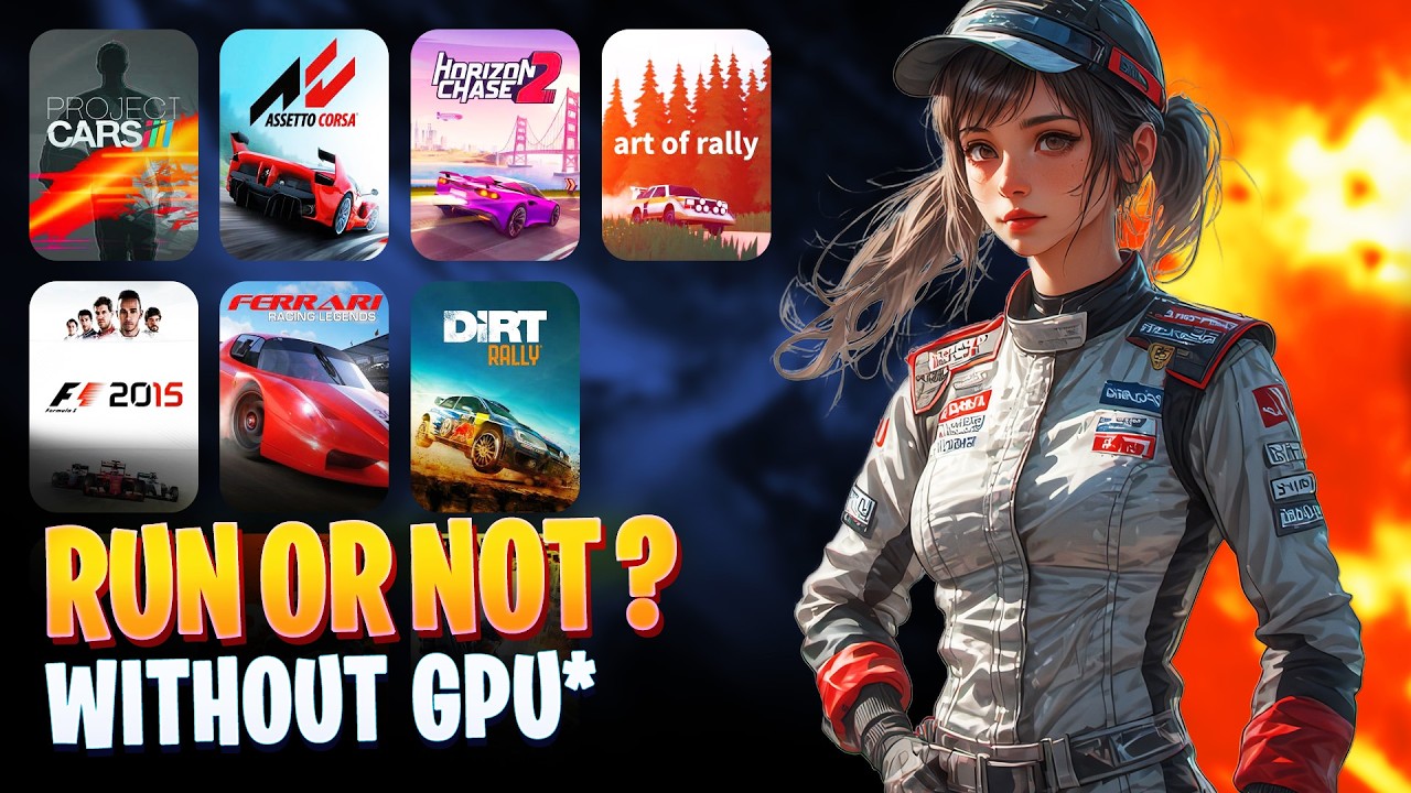 10 'Relatively Heavy' Racing Games on Low-END PC (Intel HD Graphics 2500)