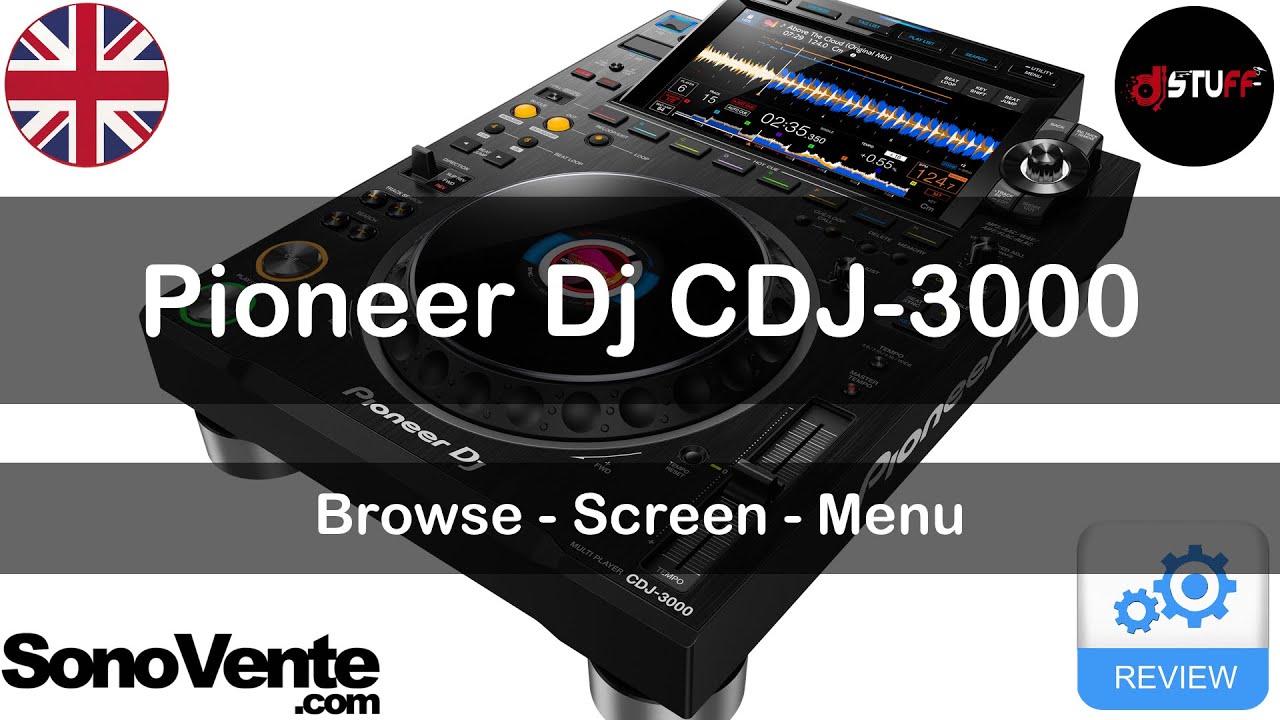 Pioneer Dj CDJ-3000 : browse, screen, menu 🇬🇧