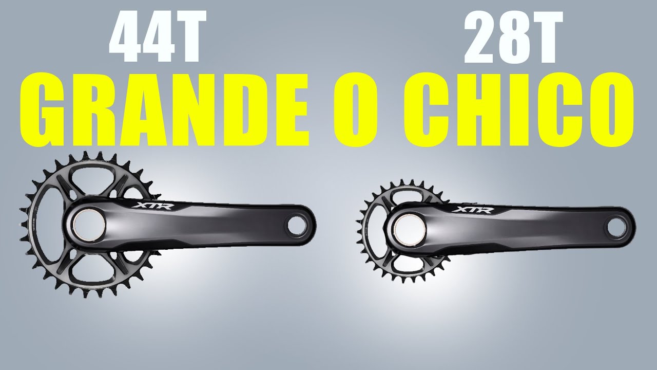 🦵¿Cuál es el TAMAÑO ideal de PLATO en tu transmisión bici mtb? #ciclismo #mtb