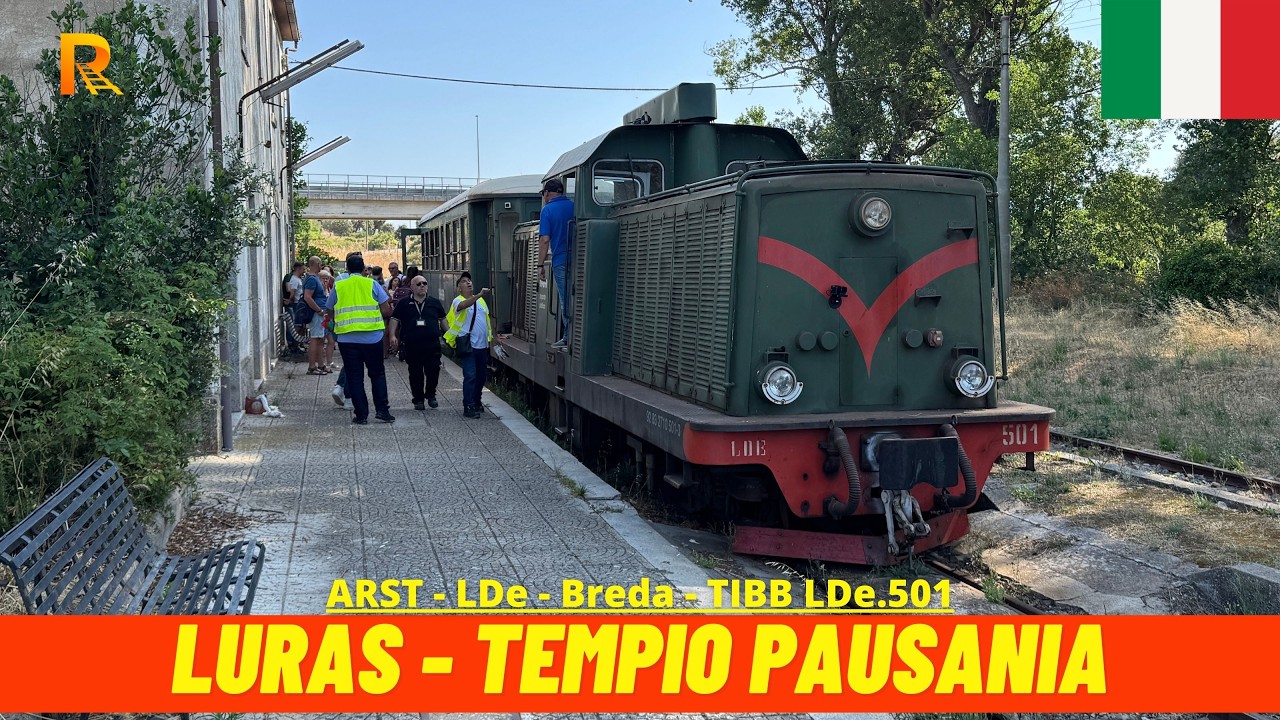 Cab Ride Luras &rarr; Tempio Pausania (Trenino Verde, Sardinia - Italy, July 2025) driver's view 4K
