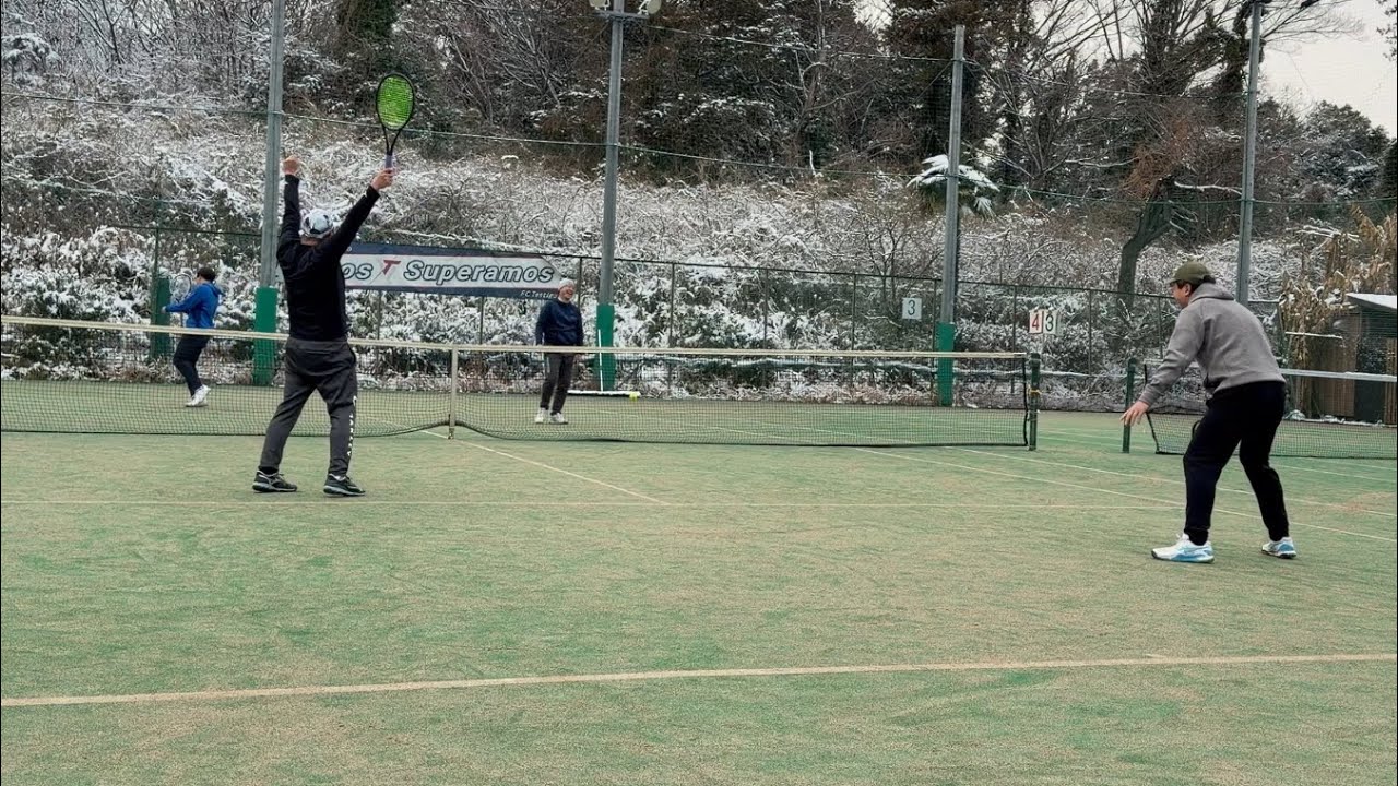 元海外転戦選手と組んでリベンジなるか。。。 #テニス 
