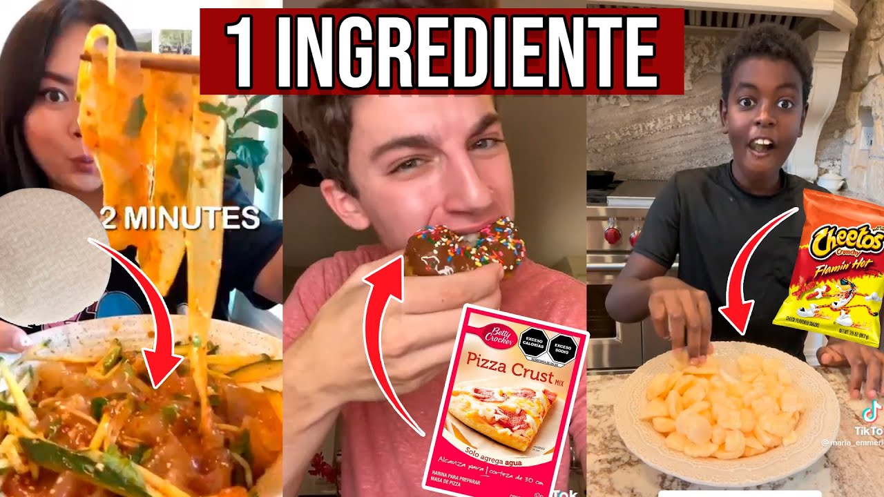 DESMINTIENDO RECETAS DE 1 INGREDIENTE DE TIKTOK