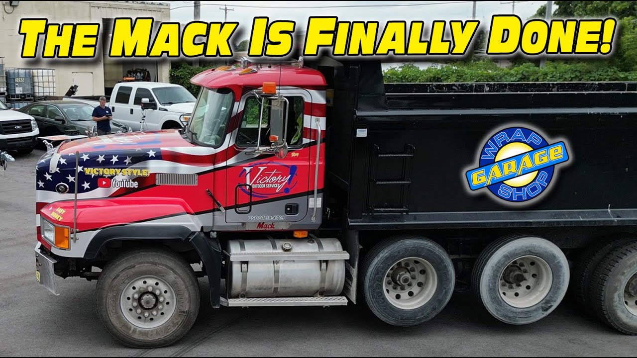 Victory Outdoor Services Mack Truck Vinyl Wrap