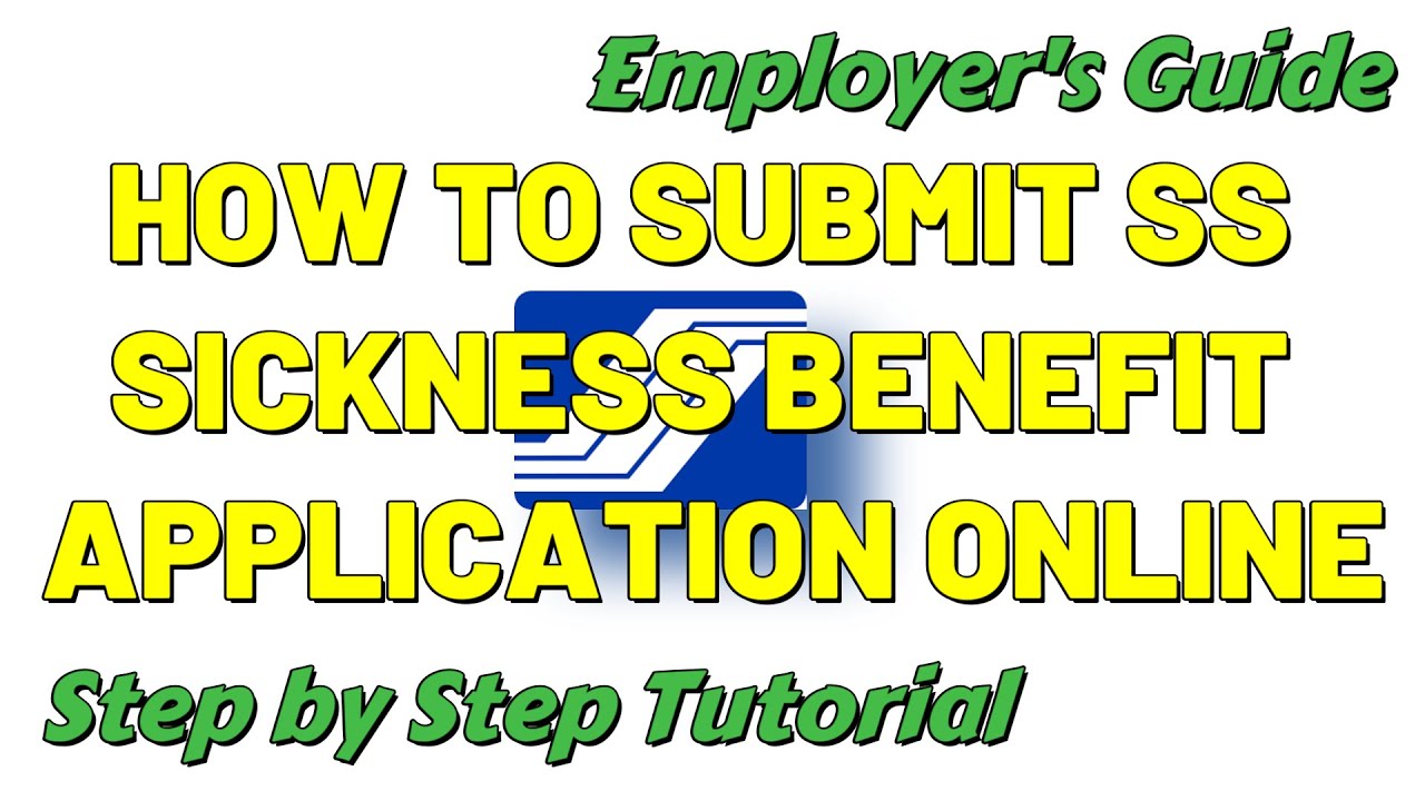 HOW EMPLOYER SUBMIT SS SICKNESS BENEFIT NOTIFICATION ONLINE | HOW TO SUBMIT SS SICKNESS BENEFIT