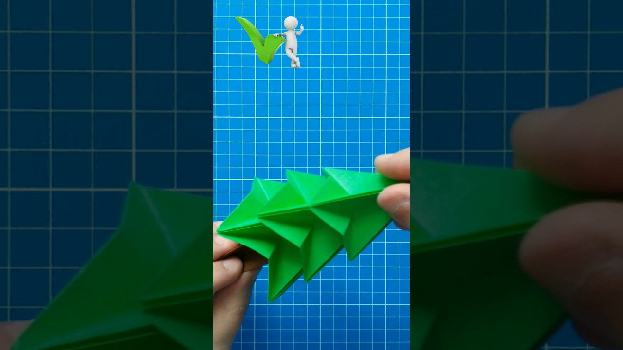 Оригами ёлочка к новому году | Origami Christmas tree for the New Year