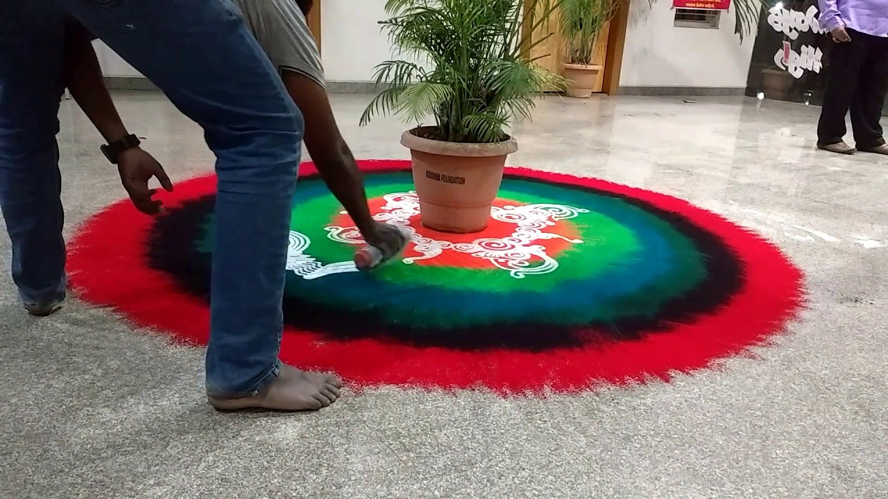Rangoli Design 🎨🌈creative and simple