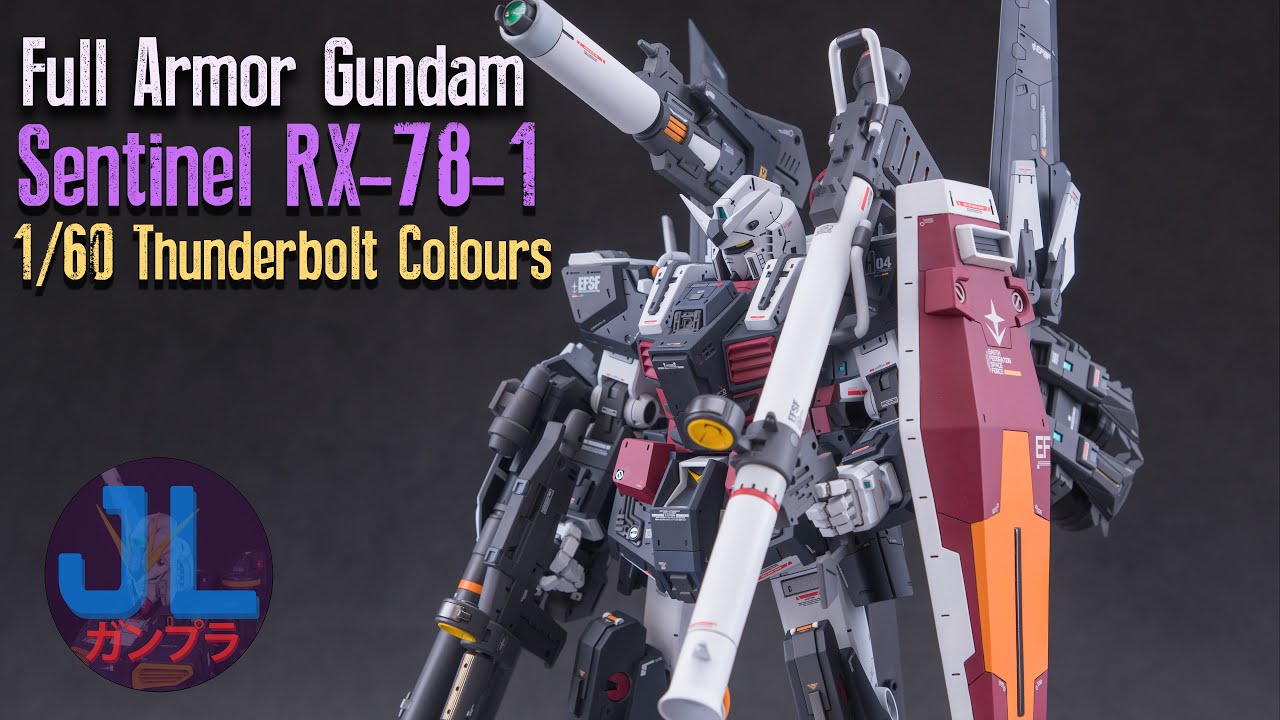 Покраска и обзор Gundam Sentinel Thunderbolt Colours в полном доспехе 1/60 | Индивидуальная покра...