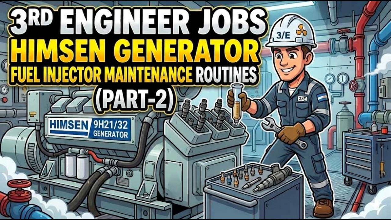THIRD ENGINEER JOBS..PART-2 ..HOW TO ASSEMBLE FUEL INJECTOR FOR HIMSEN GENERATOR---