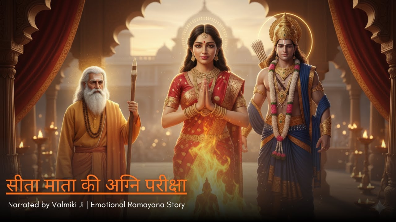 सीता माता की अग्नि परीक्षा | Sita Mata Agni Pariksha | Valmiki Narration | Emotional Ramayana Story