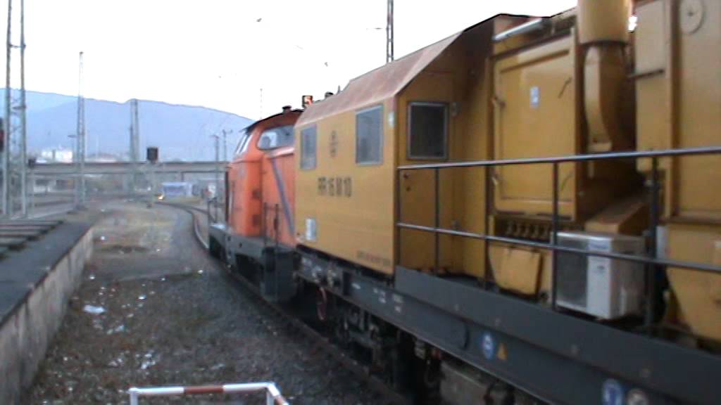 NorthRail 212 xxx-x mit Bauzug in Heidelberg Hbf