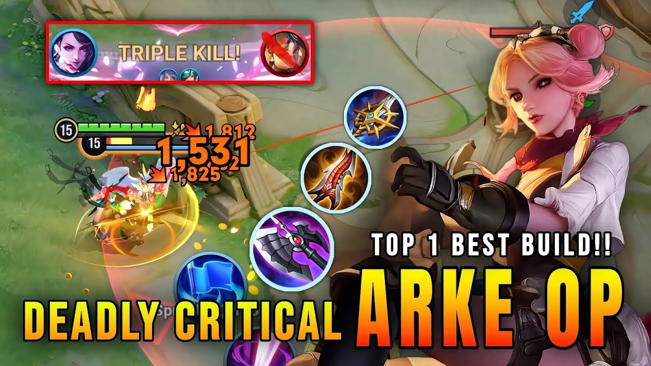 Смертоносный критический урон!! Геймплей Arke One Slash - Лучшая сборка | Honor of Kings