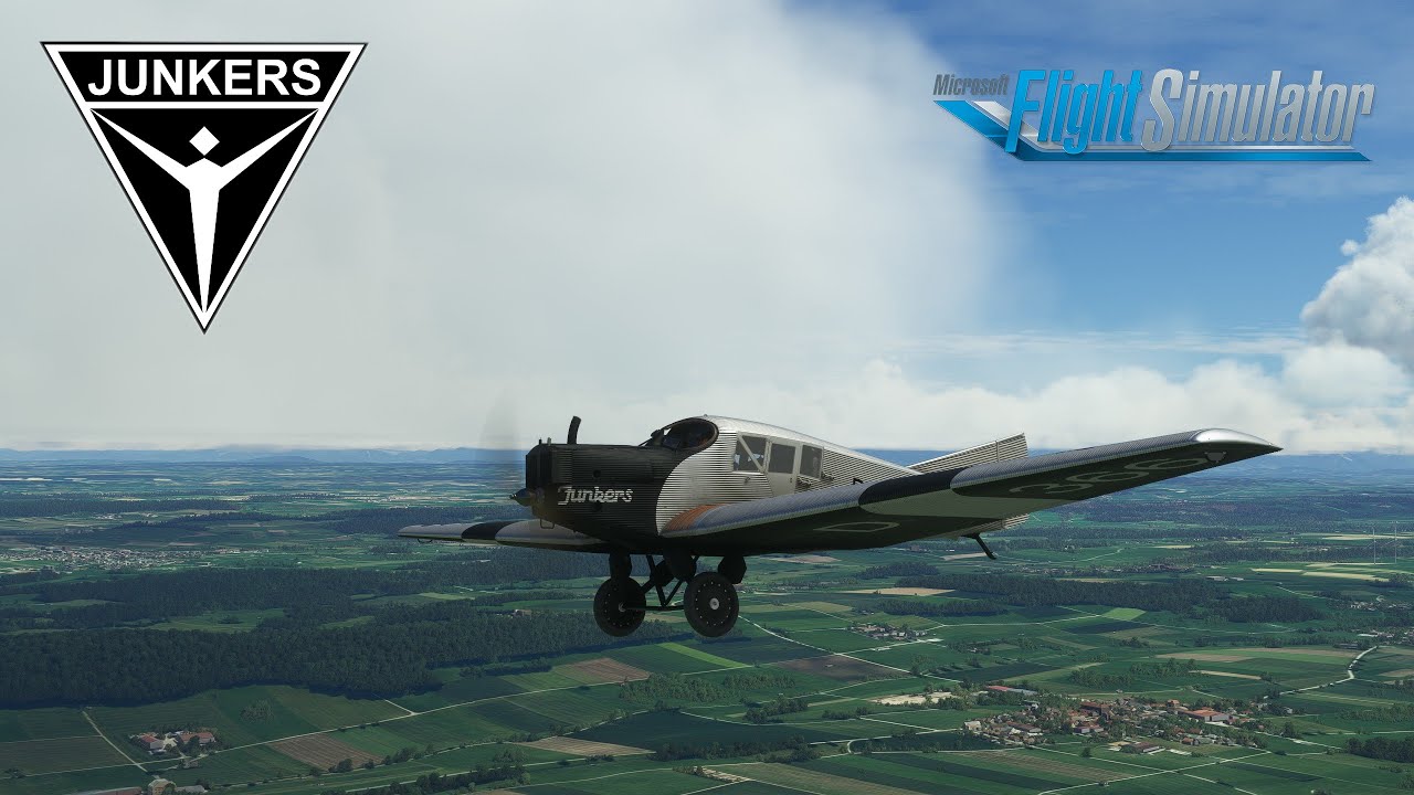 Junkers F 13 - A short flight over southern Germany - Microsoft Flight Simulator [4k]