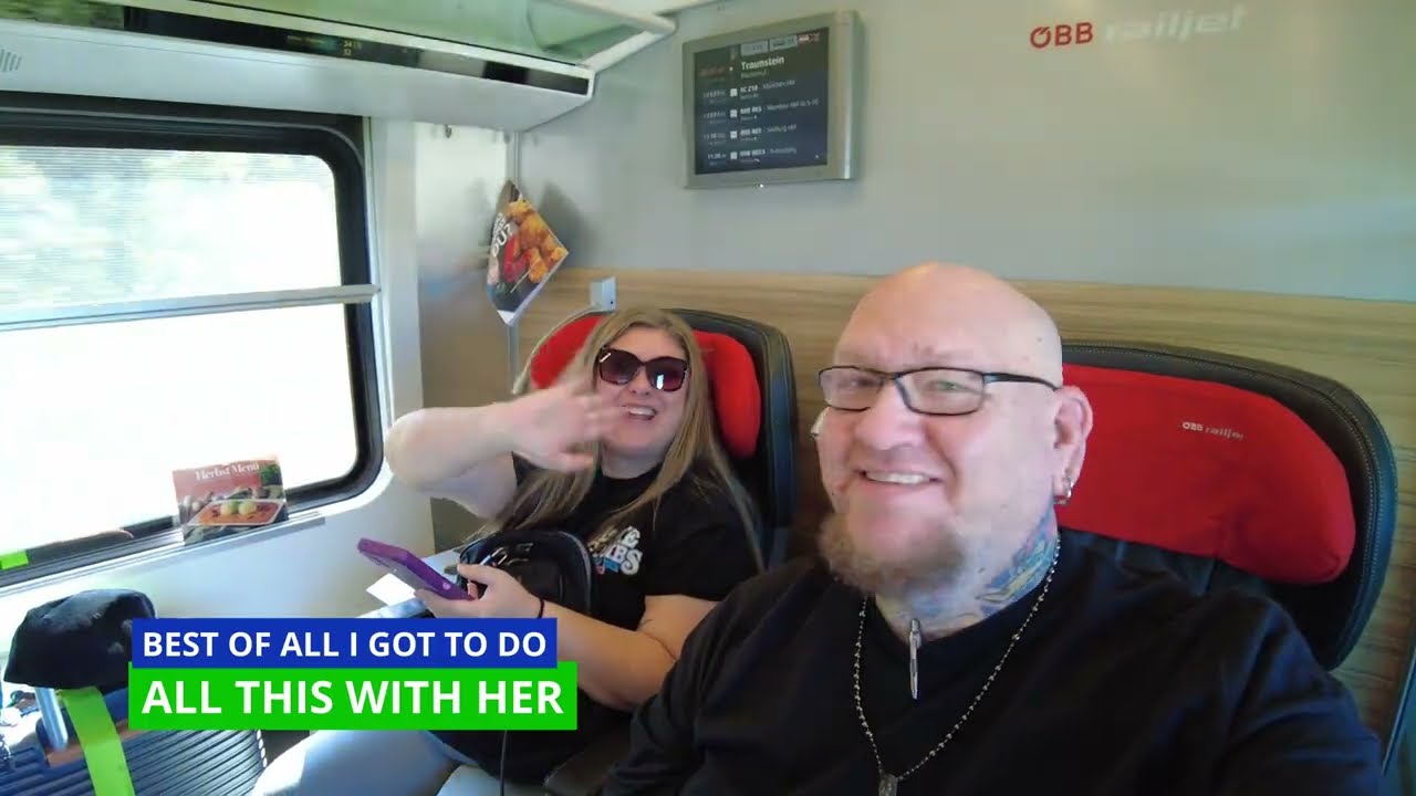 Our train ride from Munich to Budapest