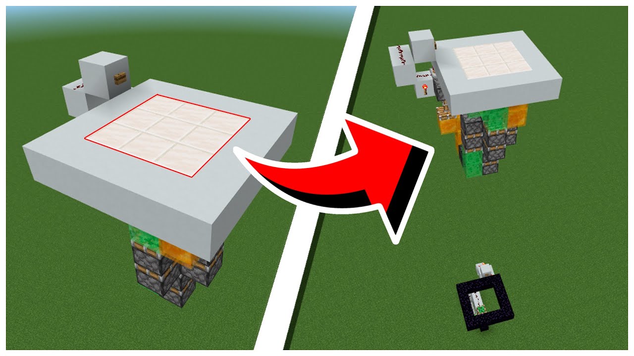 Elevador 3x3 para o Minecraft bedrock 1.21