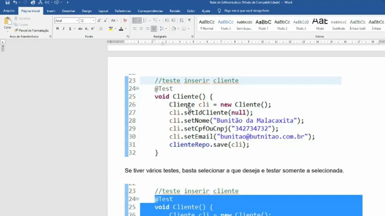 JUNIT - Teste unit&aacute;rio com Spring Boot.