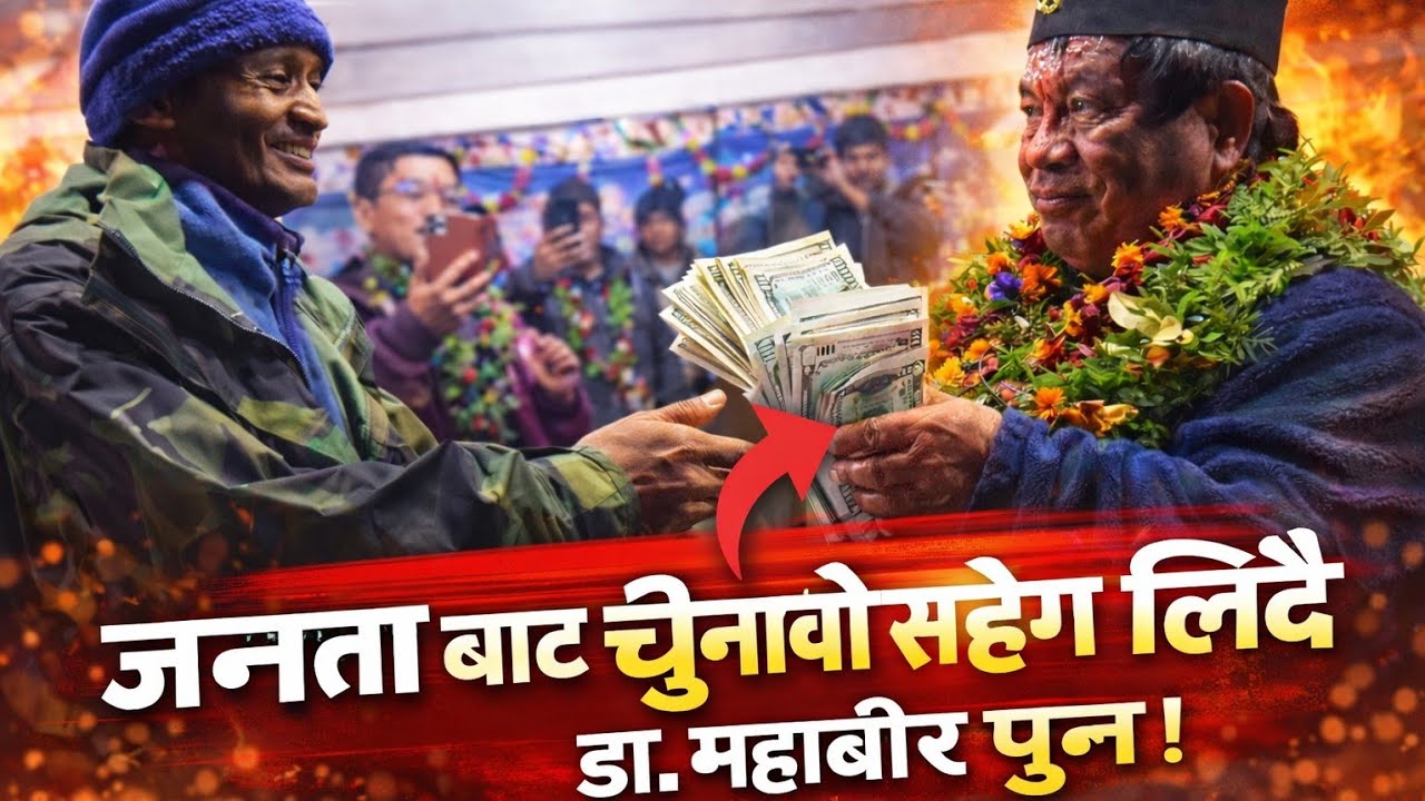 Technology र विकासको एजेन्डा लिएर Mahabir Pun|| चुनावी सहयो त बाफ्रे बाफ यति धेरै || @r.b.square 