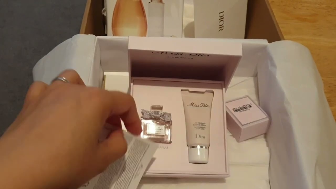 Unboxing Jadore perfume set 100 ml + travel size
