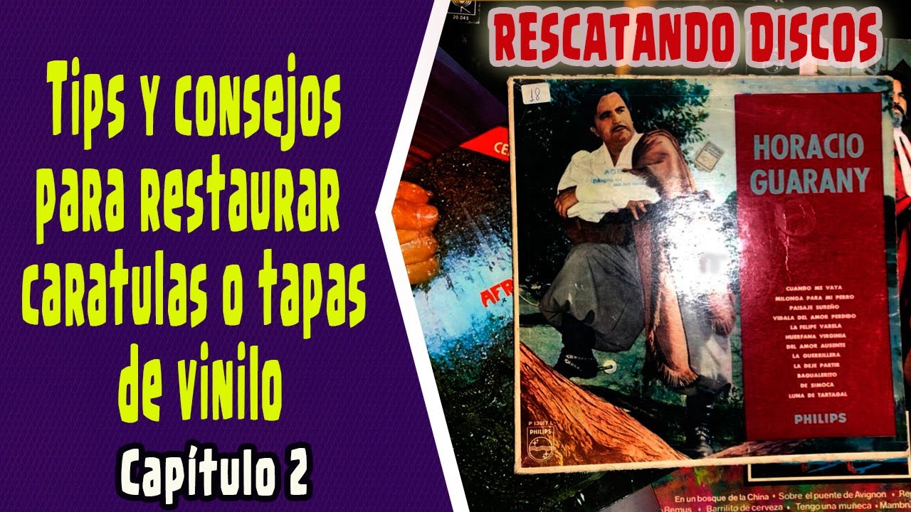 Como RESTAURAR tus caratulas de tus discos de vinilo [Rescatando discos Cap. 2]