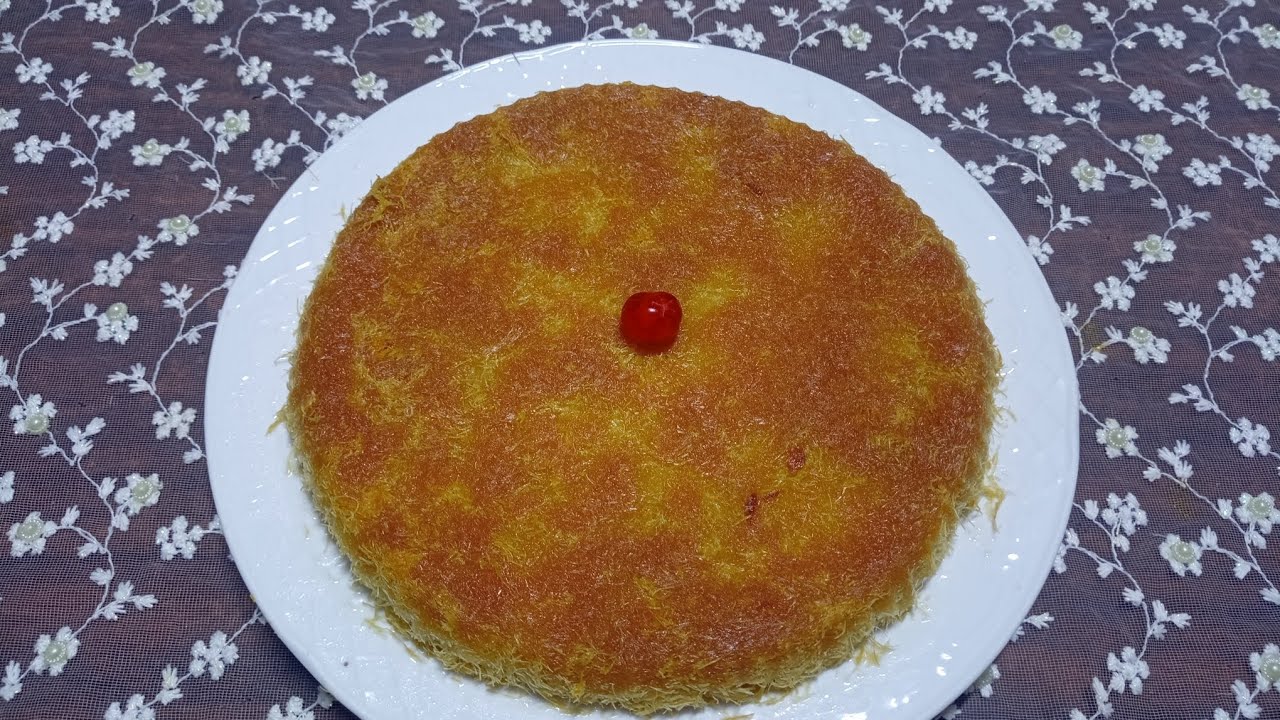 كنافه بالقشطه 💯 كنافه خطييييير 🍒 بكل تفاصيل 👍🔔