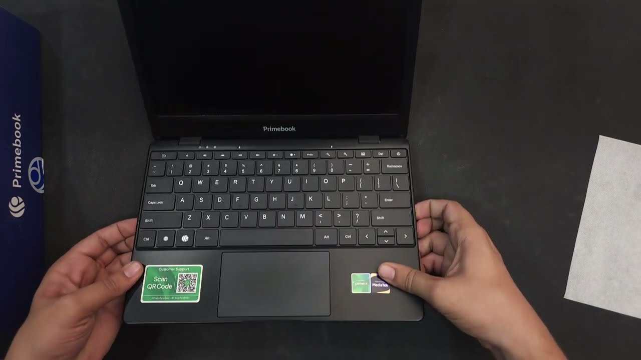 Primebook WiFi MT8183 Unboxing | Sleek, Royal Black Thin & Light Laptop Experience 🖥️✨