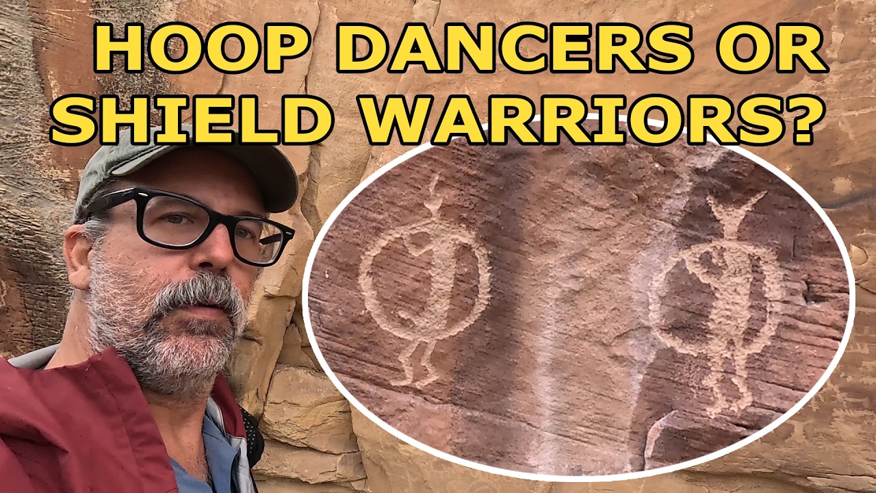 Ep. 12 (PART 1)- FREMONT PETROGLYPHS depicting warriors with shields or dancers with hoops.
