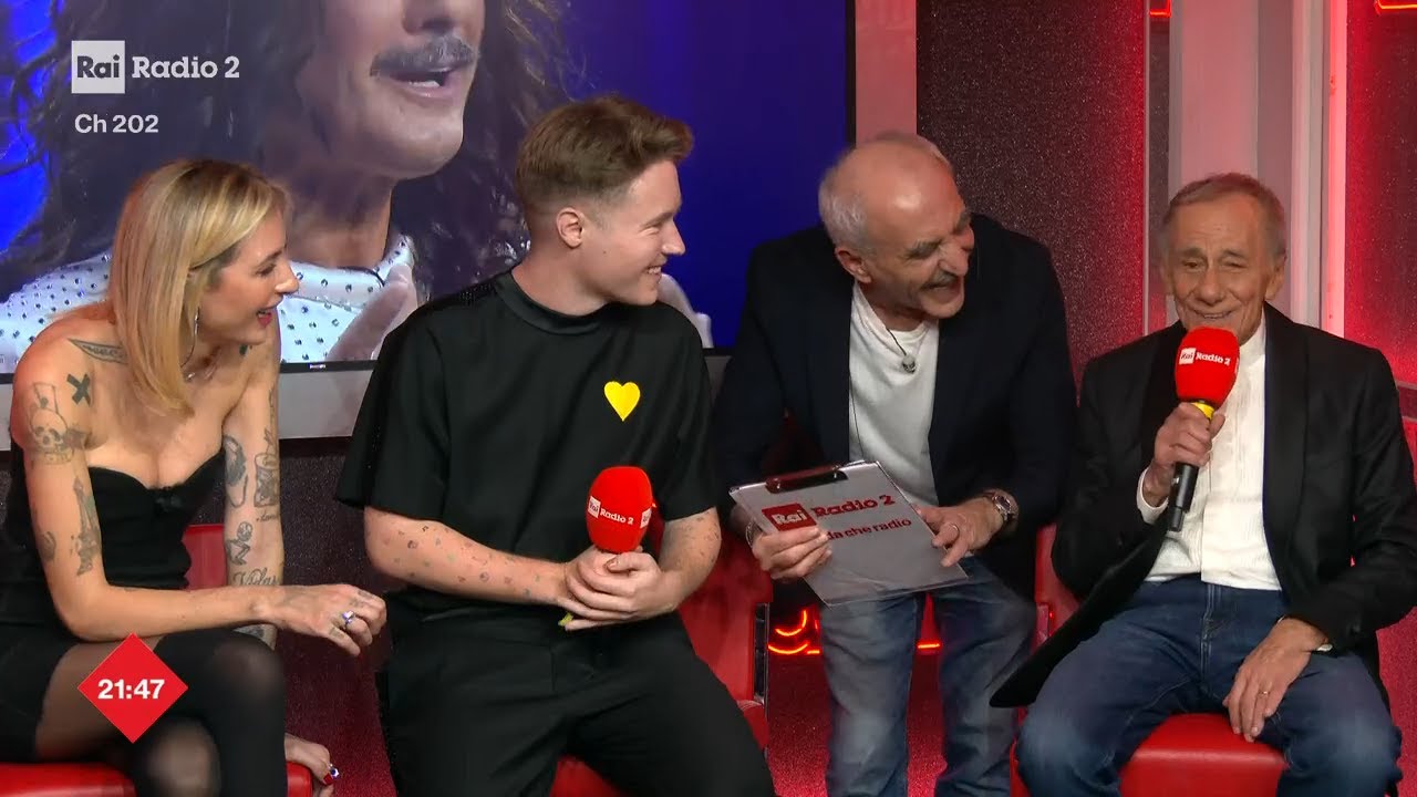 Intervista ad Alfa e Roberto Vecchioni (4ª serata) - Radio2 a Sanremo