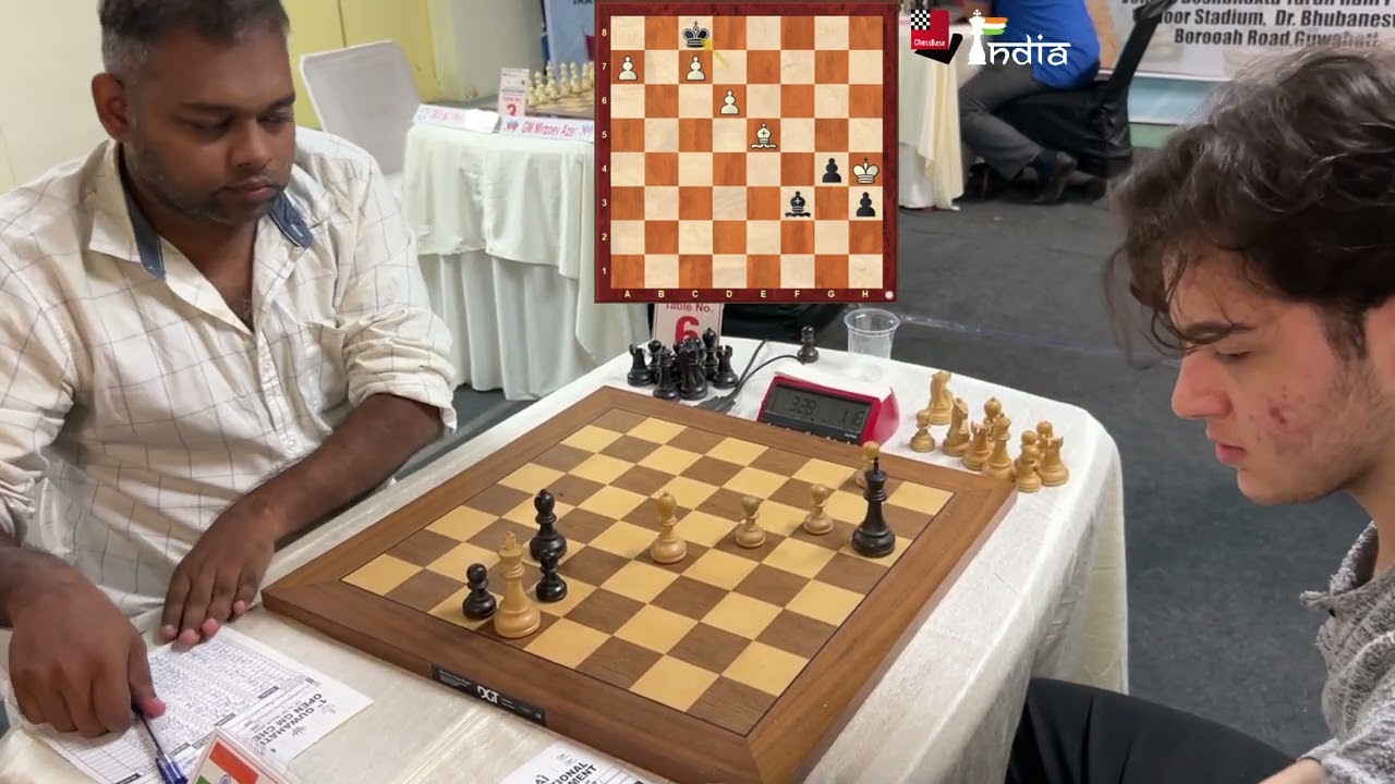 Endgame Mastery in Opposite Coloured bishops | Deepan Chakkravarthy vs Poormosavi | Guwahati Open
