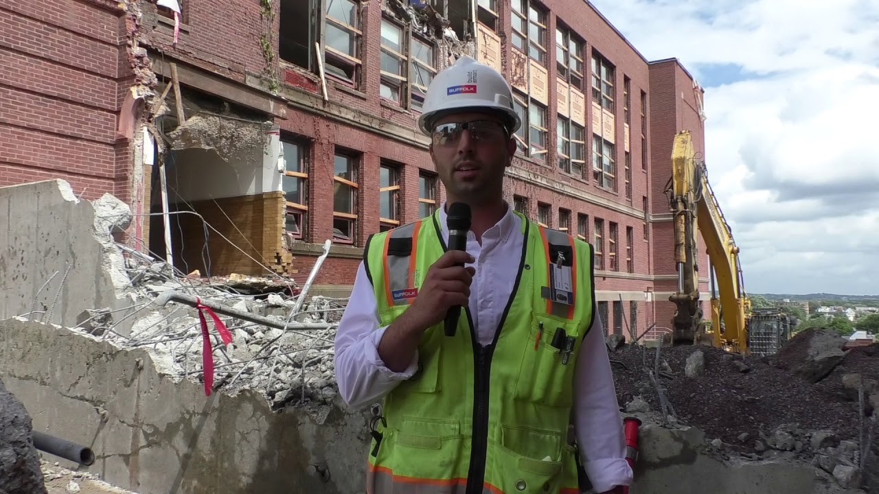 Somerville High School Demolition:  Phase One - August 2018