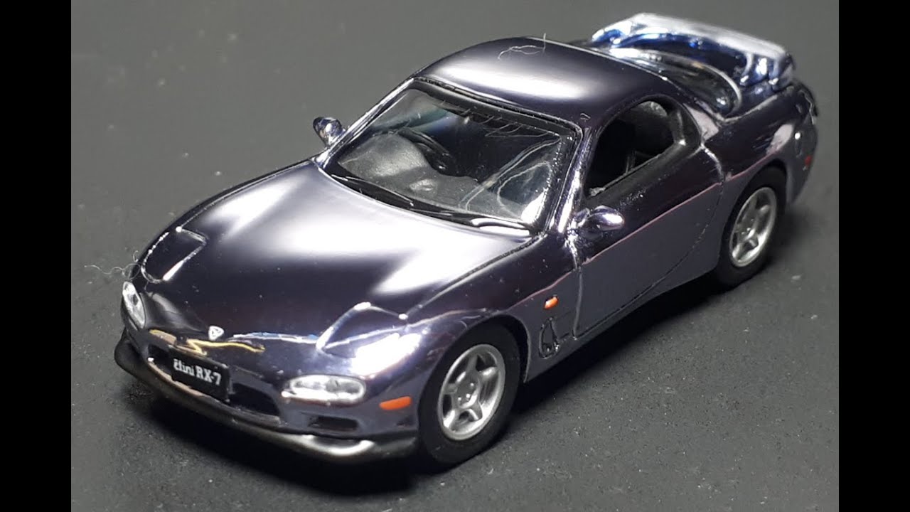 Обзор масштабной модели автомобиля Mazda RX7 FD3S от Kyosho, представленной на 44-й Токийской выс...