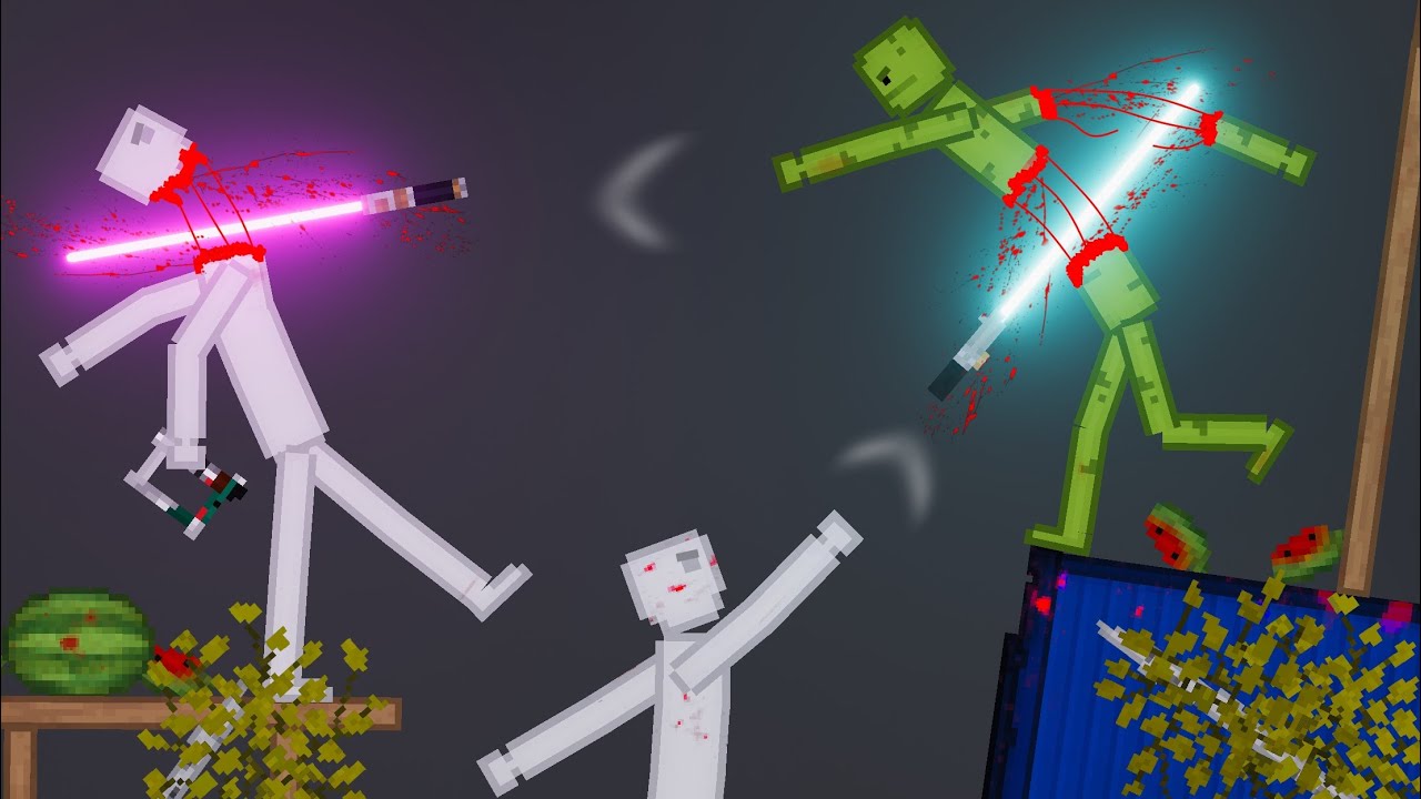 People Throwing Lightsabers At Each Other In People Playground (54)