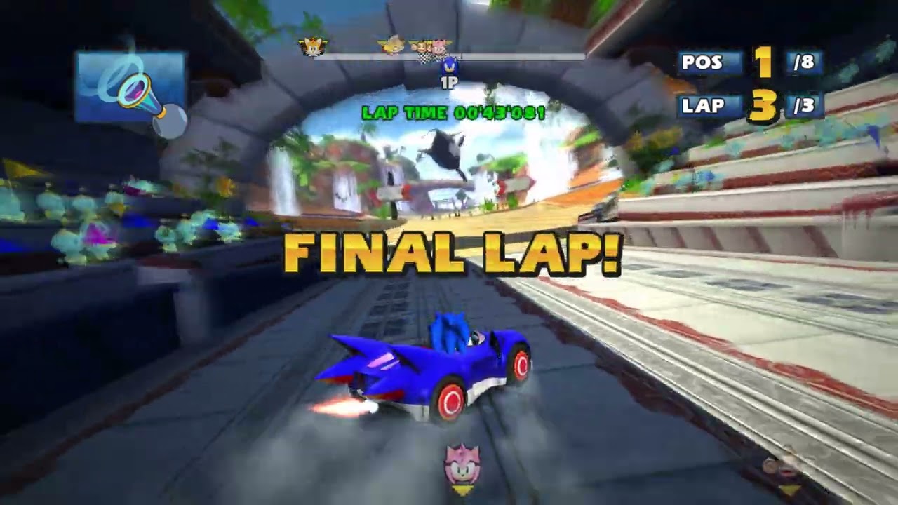 Sonic and Sega All starts Racing Running on Linux