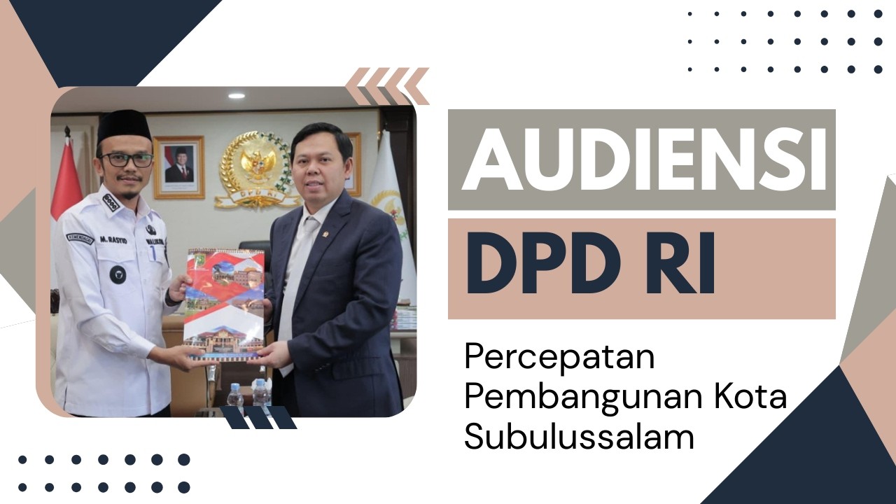 PERCEPAT PEMBANGUNAN WALI KOTA SUBULUSSALAM AJUKAN KANAL OBOH DAN JALAN TEMBUS JADI PSN