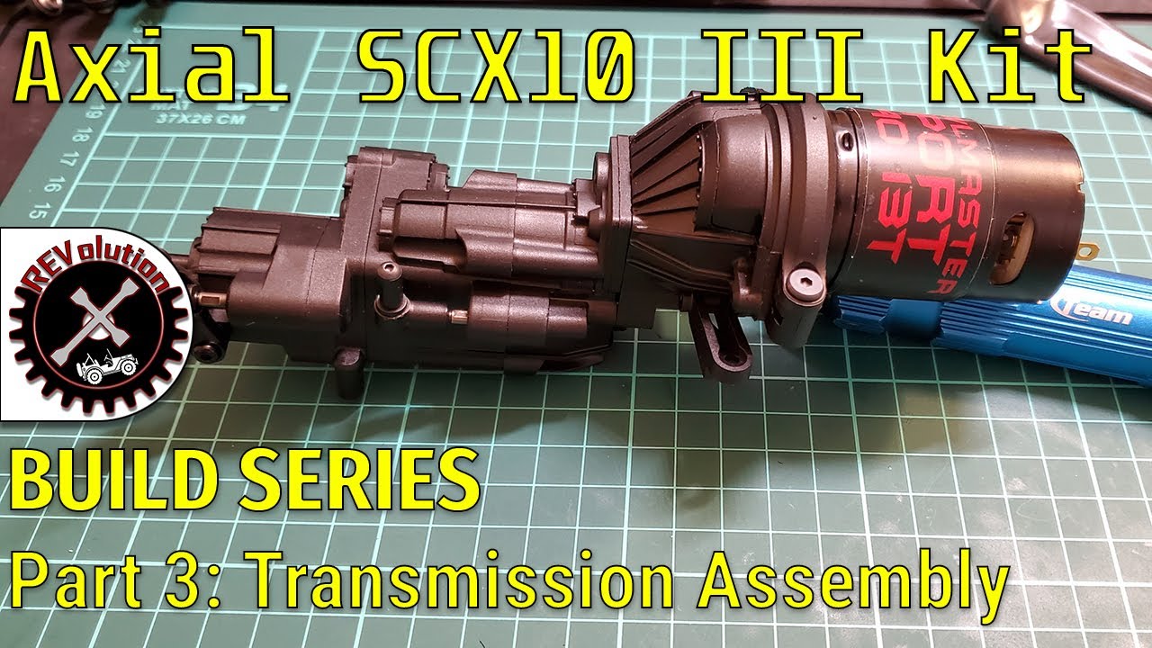 Axial SCX10III Jeep JLU Kit Build Series - Part 3 - Transmission Assembly