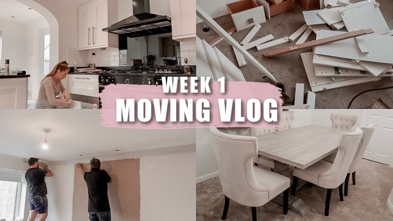 MOVING VLOG WEEK 1 | RENOVATING THE BEDROOMS, DINING ROOM UPDATES, PAINTING & A ORGANISATION HAUL!