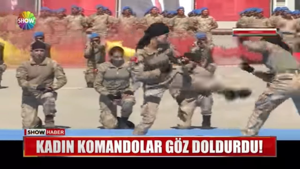 Kadın komandolar göz doldurdu!